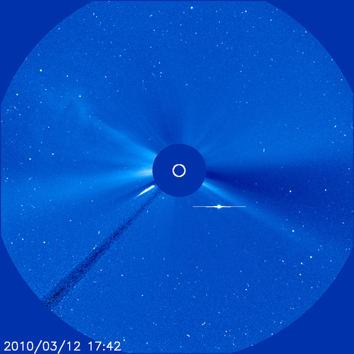 Sun Pelted by Icy Comet 'Storm'